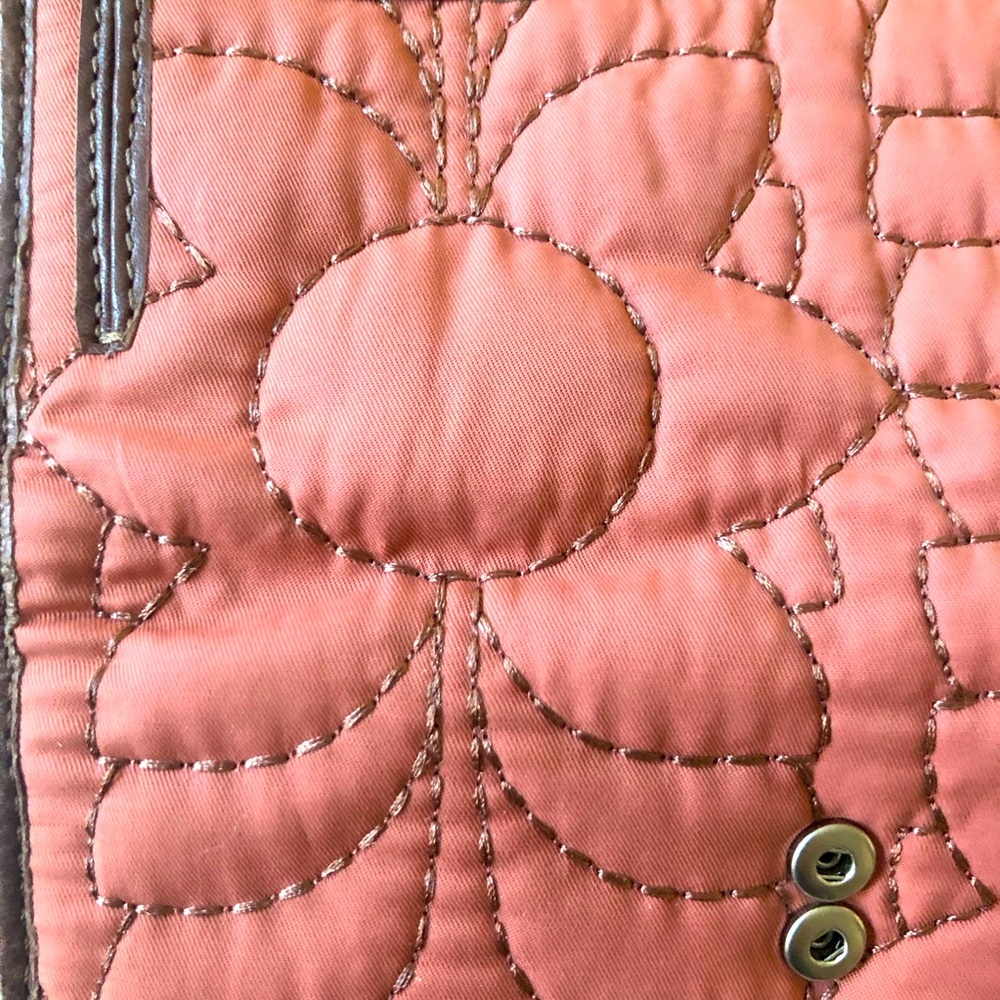 Fossil Key-Per Quilted Nylon Wallet Os - image 3